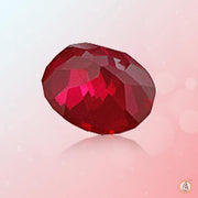 Ruby Manak oval-blood-red BTR130GSM - BrahmatellsStore