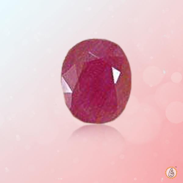 Ruby Manak oval-blush-red BTR119GSM - BrahmatellsStore