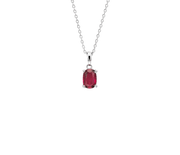 Ruby Manak Oval Cushion Pendant - Radiant Sun Energy | Brahmatells - BrahmatellsStore