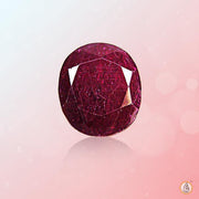 Ruby Manak oval-jam-red BTR124GSM - BrahmatellsStore