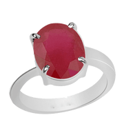 Ruby Manak Oval Light-Red Ring | Brahmatells Astrological Collection - BrahmatellsStore
