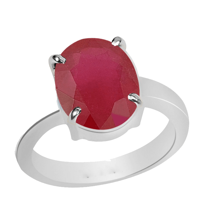 Ruby Manak Oval Light-Red Ring | Brahmatells Astrological Collection - BrahmatellsStore
