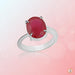 Ruby Manak Oval Light-Red Ring | Brahmatells Astrological Collection - BrahmatellsStore