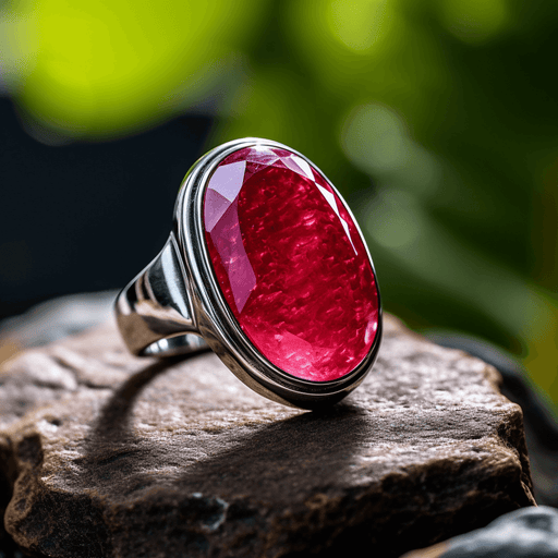 Ruby Manak Oval Natural Ring - Embrace the Sun's Energy | Brahmatells - BrahmatellsStore