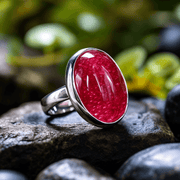 Ruby Manak Oval Natural Ring - Embrace the Sun's Energy | Brahmatells - BrahmatellsStore