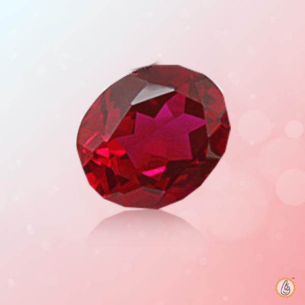 Ruby Manak ovale-wine-red BTR128GSM - BrahmatellsStore