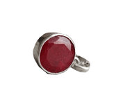 Ruby Manak Round Maroon-Red Pendant - Symbol of Success | Brahmatells - BrahmatellsStore