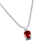 Ruby Manak Velvet-Red Oval Pendant - Radiate Success | Brahmatells - BrahmatellsStore