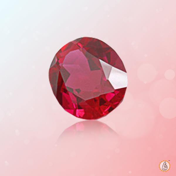 Ruby Manak wine-red-oval BTR129GSM - BrahmatellsStore