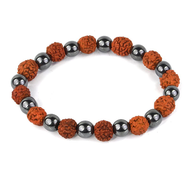 Rudraksha & Crystal Healing Bracelet | Brahmatells - BrahmatellsStore