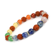 Rudraksha & Crystal Healing Bracelet | Brahmatells - BrahmatellsStore