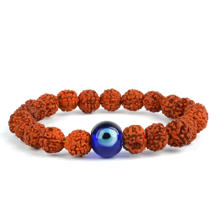 Rudraksha & Crystal Healing Bracelet | Brahmatells - BrahmatellsStore