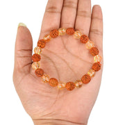 Rudraksha & Crystal Healing Bracelet | Brahmatells - BrahmatellsStore