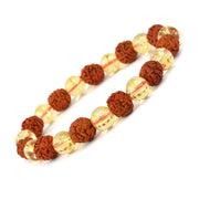 Rudraksha & Crystal Healing Bracelet | Brahmatells - BrahmatellsStore
