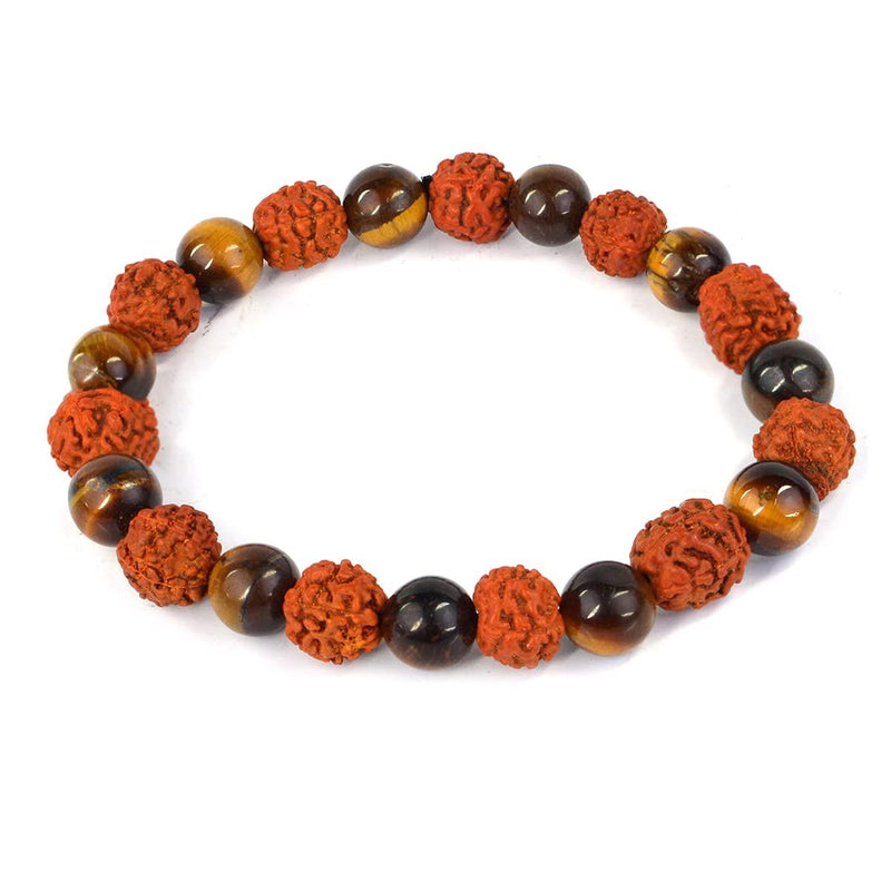 Rudraksha & Crystal Healing Bracelet | Brahmatells - BrahmatellsStore