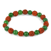 Rudraksha & Crystal Healing Bracelet | Brahmatells - BrahmatellsStore