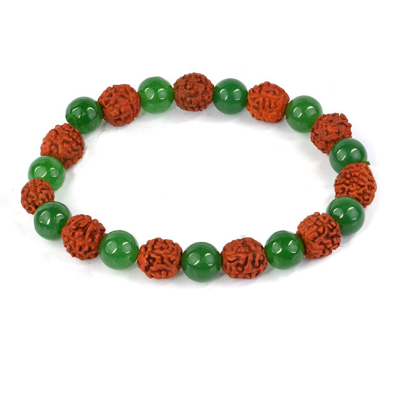 Rudraksha & Crystal Healing Bracelet | Brahmatells - BrahmatellsStore