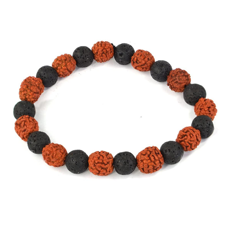 Rudraksha & Crystal Healing Bracelet | Brahmatells - BrahmatellsStore