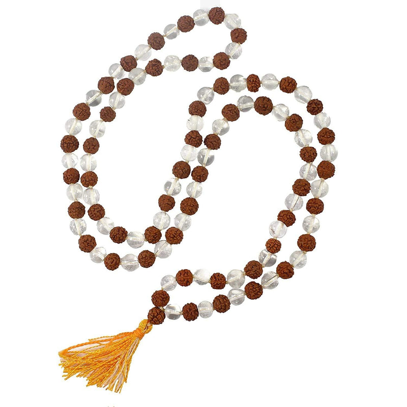 Rudraksha & Sphatik Mala for Spiritual Growth & Peace | Brahmatells - BrahmatellsStore