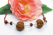 Sagittarius Special 5 Mukhi Rudraksha Beads with Silver Capping | Brahmatells - BrahmatellsStore