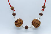 Sagittarius Special 5 Mukhi Rudraksha Beads with Silver Capping | Brahmatells - BrahmatellsStore