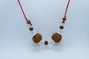 Sagittarius Special 5 Mukhi Rudraksha Beads with Silver Capping | Brahmatells - BrahmatellsStore
