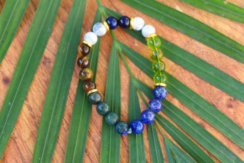 Sapphire Crystal Bracelet for September - Autumn's Elegance - Brahmatells - BrahmatellsStore