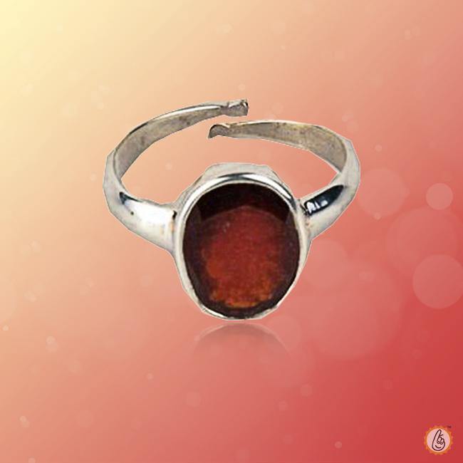Small Oval Inverted Hessonite Garnet Ring – Silverado Gallery