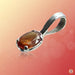 Saturn's Hessonite Gomed Oval Honey-Brown Pendant | Brahmatells - BrahmatellsStore