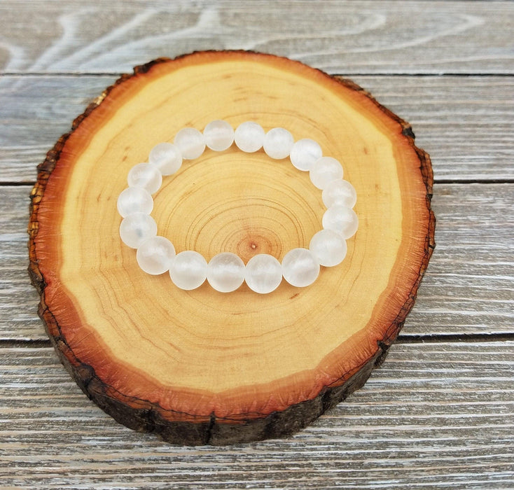 Selenite Bracelet - Spiritual Bracelet, Healing Bracelet, Gemstone Bracelet - BrahmatellsStore