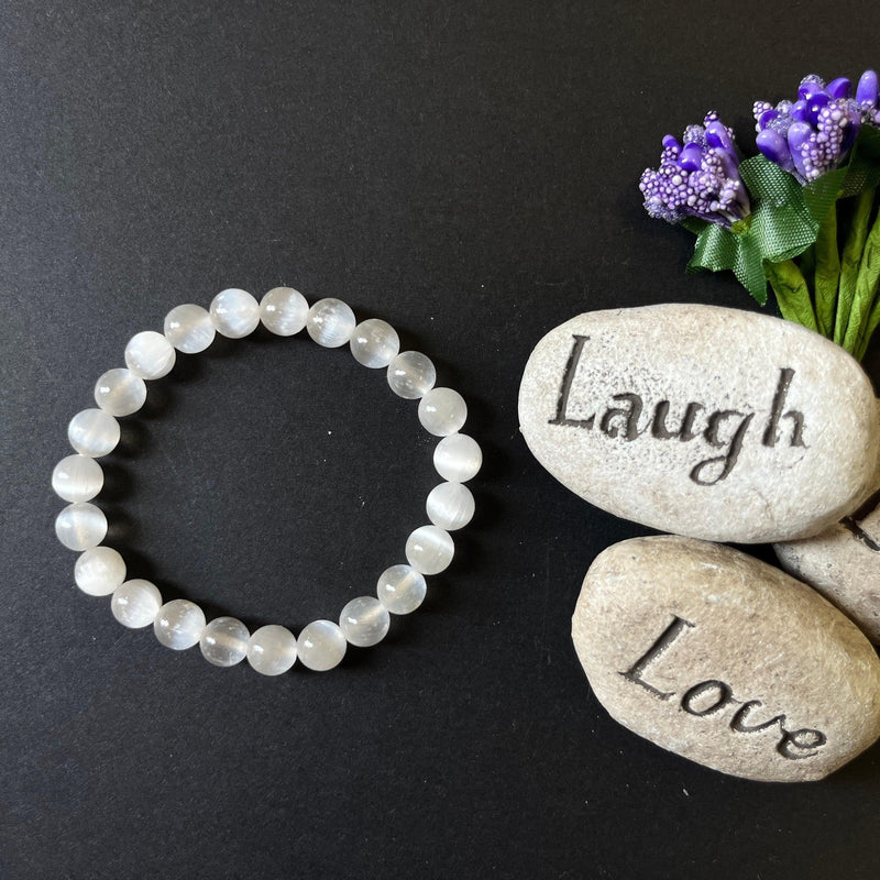 Selenite Bracelet for Spiritual Clarity | Brahmatells - BrahmatellsStore