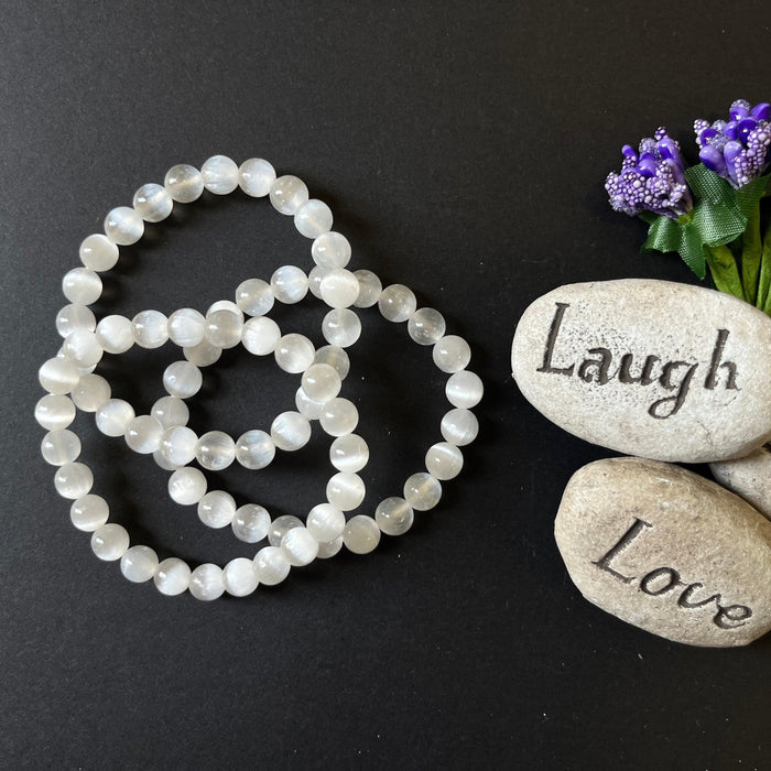 Buy Selenite Bracelets for Aura Cleansing at Talk to Crystals