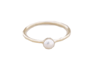 Serene Pearl Cream Ring - Lunar Grace | Brahmatells - BrahmatellsStore