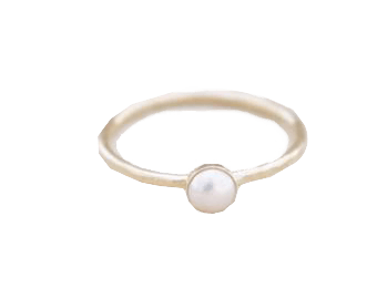 Serene Pearl Cream Ring - Lunar Grace | Brahmatells - BrahmatellsStore