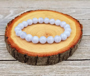 Serenity Blue Lace Agate Bracelet | Brahmatells - BrahmatellsStore