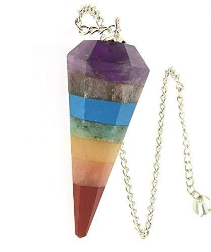 Seven Chakra Cone Pendulum for Dowsing & Meditation | Brahmatells - BrahmatellsStore