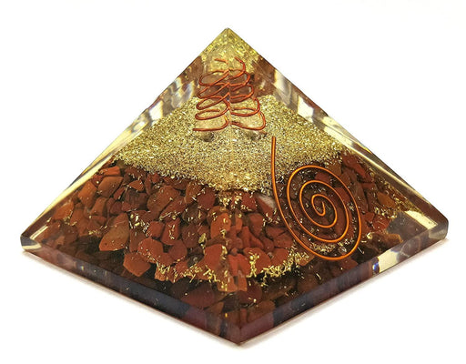 Seven Chakra Energy Generator Pyramid For Vastu Correction - Panchmukhi Rudraksha - Reiki Chakra - Flower of Life Om Symbol for Meditation & Healing (Brown) - BrahmatellsStore