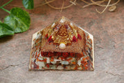 Shree Shri Yantra Pyramid for Wealth and Prosperity, Healing Removing Negativity Positive Energy Vaastu and Feng Shui Stone - BrahmatellsStore