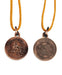 Shri Baglamukhi Yantra Locket | Pendant In Pure Copper (Oxidized Finish) (6 Grams Approx) - BrahmatellsStore