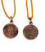 Shri Baglamukhi Yantra Locket | Pendant In Pure Copper (Oxidized Finish) (6 Grams Approx) - BrahmatellsStore
