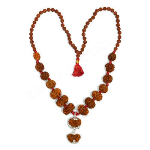 Siddha Mala with 1-14 Mukhi, Ganesh & Gaurishankar Rudraksha - Unique Vedic Accessory | Brahmatells - BrahmatellsStore