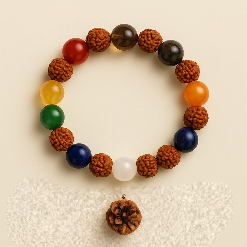 Navgrah Bracelet – Nine‑Stone Gem Bracelet by Brahmatells
