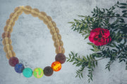 Smoky Quartz Seven Chakra Bracelet - Grounding & Balance | Brahmatells - BrahmatellsStore