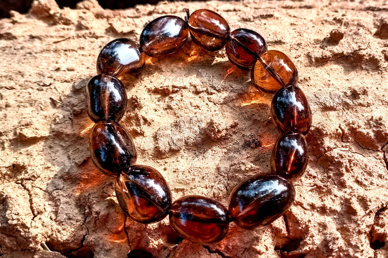 Smoky Quartz Tumble Bracelet for Grounding & Balance | Brahmatells - BrahmatellsStore