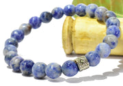 Sodalite Chakra Healing Bracelet - 8mm Faceted Diamond Cut Beads - BrahmatellsStore