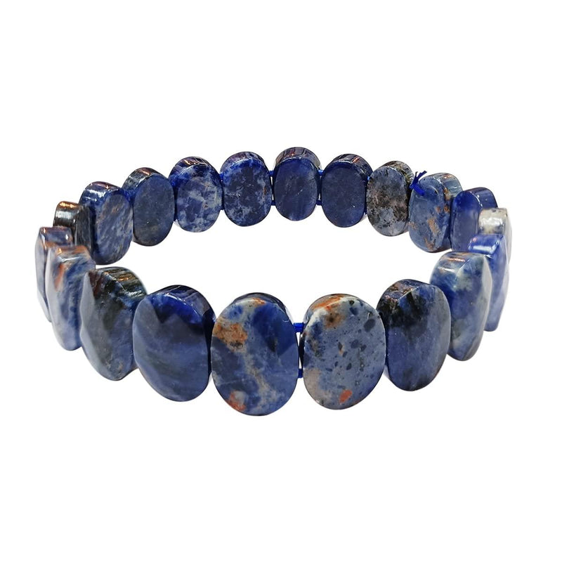 Sodalite Oval Faceted Bracelet - BrahmatellsStore