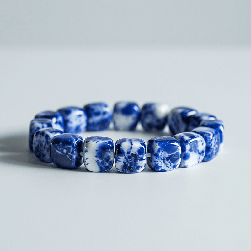 Sodalite Rectangle Bracelet: Embrace Clarity & Calm | Brahmatells - BrahmatellsStore