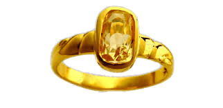 Soft-Square Yellow Sapphire Ring - Jupiter's Blessing | Brahmatells - BrahmatellsStore