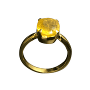 Soft-Square Yellow Sapphire Ring - Jupiter's Blessing | Brahmatells - BrahmatellsStore