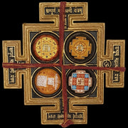 Sri Sampurna Mahalakshmi Puja Yantra Brass Chowki || Diwali Laxmi Pujan ,Pooja Mandir Vastu Yantram - BrahmatellsStore